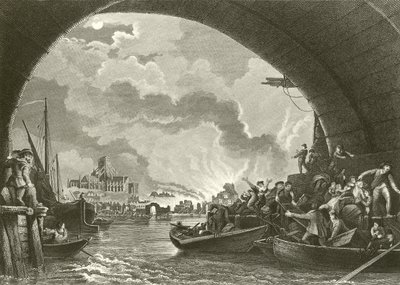 Le Grand Incendie de Londres - Philippe Jacques de Loutherbourg